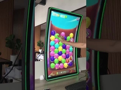 Endüstriyel Sınıf Dış LCD Dokunmatik Ekran Monitörü 32 ̊C Tipi LED Halo Eğimli Ekran Yüksek Parlaklıkmi