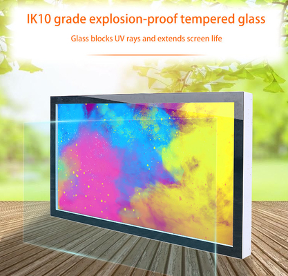 55" 4K resolution ultra slim lcd display TNI panel IP65 Outdoor All Weatherproof monitor media player digital signage