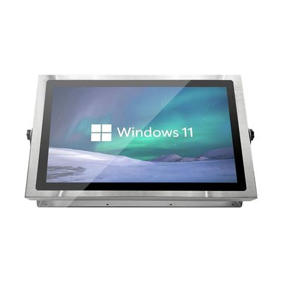 10.1''Endüstriyel Tam IP69K PCAP Touch Android / X86 Temelli Düz Panel PC Yüksek Parlaklık Tam IP69K Paslanmaz Çelik