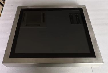15" Pure Flat Stainless Steel Industrial Touch Screen PC Resistive Capacitive HMI Linux