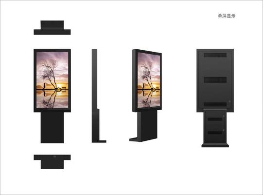 Industrial Grade Outdoor LCD Touchscreen Monitor 55 inches Display High Brightness With Optical Bonding, Floor standing